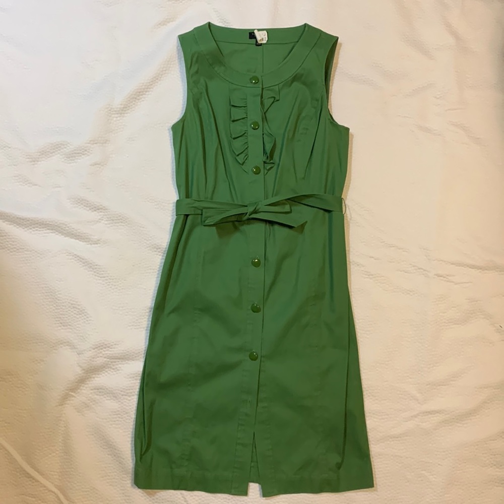 Sleeveless Talbots Button Up Dress